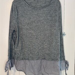 Gray Long Sleeve Women's Top